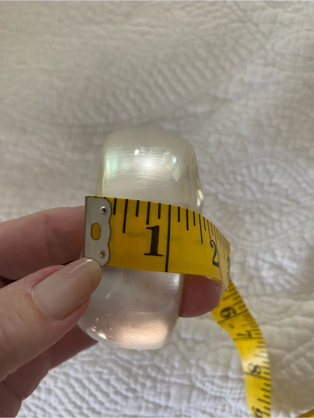 Bangle Bracelet Translucent Wide Asymmetrical Cuff
